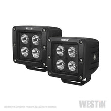 गैलरी व्यूवर में इमेज लोड करें, Westin HyperQ LED Auxiliary Lights 3in x 3in cube 20w Flood - Black