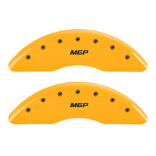 Charger l&#39;image dans la galerie, MGP 4 Caliper Covers Engraved Front &amp; Rear MGP Yellow Finish Black Characters 2010 BMW M6