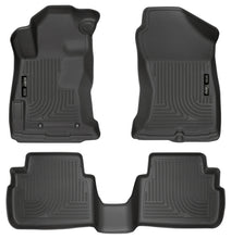Carica l'immagine nel visualizzatore di Gallery, Husky Liners 2017 Subaru Impreza Weatherbeater Black Front &amp; 2nd Seat Floor Liners