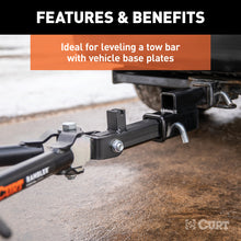 Carica l&#39;immagine nel visualizzatore di Gallery, Curt Receiver Hitch Adapter (2&quot; Shank, 2&quot; Drop, 7,500 lbs.)