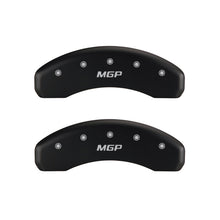 Laden Sie das Bild in den Galerie-Viewer, MGP Rear set 2 Caliper Covers Engraved Rear MGP Red finish silver ch