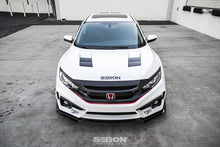 Charger l&#39;image dans la galerie, Seibon 2016-2018 Honda Civic Coupe/Sedan/Hatchback TS-Style Carbon Fiber Hood