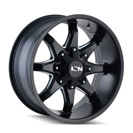 ION Type 181 18x9 / 5x114.3 BP / -12mm Offset / 87mm Hub Satin Black/Milled Spokes Wheel