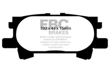 Carica l&#39;immagine nel visualizzatore di Gallery, EBC 04-07 Lexus RX330 3.3 Yellowstuff Rear Brake Pads