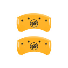 Charger l&#39;image dans la galerie, MGP 4 Caliper Covers Engraved Front Buick Rear Yellow Finish Black Char 2015 Buick Regal