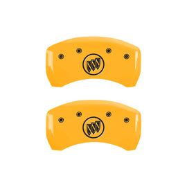 MGP 4 Caliper Covers Engraved Front Buick Rear Yellow Finish Black Char 2015 Buick Regal