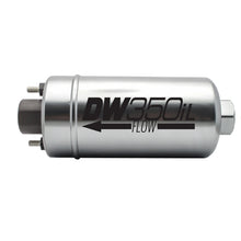 Laden Sie das Bild in den Galerie-Viewer, DeatschWerks 350 LPH DW350iL In-Line External Fuel Pump w/ Mounting Brackets