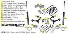 Carica l&#39;immagine nel visualizzatore di Gallery, Superlift 05-20 Toyota Tacoma 4WD (Excl TRD Pro Models) - 3in Lift Kit w/ Superlift Shocks