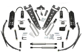 Fabtech 11-16 Ford F250/350 4WD 8in Radius Arm System w/DL 4.0 Resi Coilovers & Rear DL 2.25 Shocks