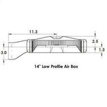 Charger l&#39;image dans la galerie, Spectre Low Profile Air Box 14in. OD x 5-13/32in. H / 135 Degree Inlet - Chrome