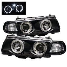 Carica l&#39;immagine nel visualizzatore di Gallery, Spyder BMW E38 7-Series 99-01 Projector Headlights 1PC Xenon- LED Halo Blk PRO-YD-BMWE3899-HID-HL-BK