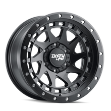 Carica l&#39;immagine nel visualizzatore di Gallery, Dirty Life 9311 Enigma Pro 17x9/8x170 BP/-12mm Offset/130.8mm Hub Matte Black Wheel - Beadlock