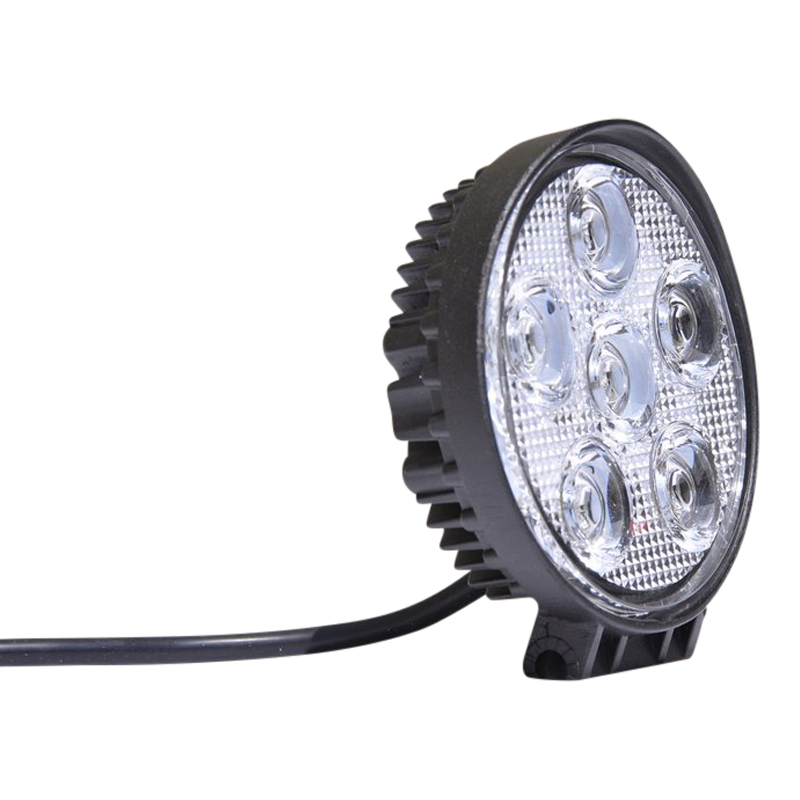 DV8 Offroad 5in Round Off Road Light 18W Spot 3W LED - Black