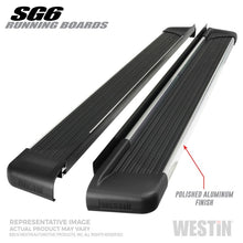 गैलरी व्यूवर में इमेज लोड करें, Westin Polished Aluminum Running Board 89.5 inches SG6 Running Boards - Polished
