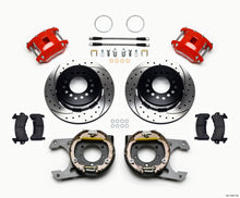 Carica l&#39;immagine nel visualizzatore di Gallery, Wilwood D154 P/S P-B Kit Drilled-Red Jeep Dana 35 2.56 Off 5-lug w/ lines