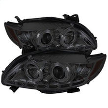 Carica l&#39;immagine nel visualizzatore di Gallery, Spyder Toyota Corolla 09-10 Projector Headlights LED Halo DRL Smke High H1 Low H1 PRO-YD-TC09-DRL-SM