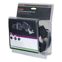 Load image into Gallery viewer, Curt Dual-Output Adapter w/Backup Alarm (4-Way Flat to 7-Way RV Blade Trailer)