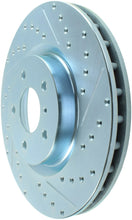Laden Sie das Bild in den Galerie-Viewer, StopTech Select Sport Nissan Slotted and Drilled Left Front Rotor