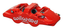 Charger l&#39;image dans la galerie, Wilwood Caliper-Aero6-R/H - Red 1.62/1.12/1.12in Pistons 1.25in Disc
