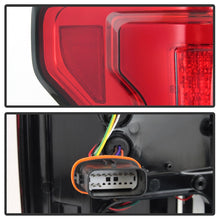 Carica l&#39;immagine nel visualizzatore di Gallery, Spyder 15-18 Ford F-150 LED Tail Lights (w/Blind Spot) - Red Clear (ALT-YD-FF15015BS-LBLED-RC)