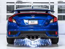 Load image into Gallery viewer, AWE Tuning 17-20 Honda Civic Si 1.5L Turbo Triple Tip Conversion Kit - Chrome Silver Tip