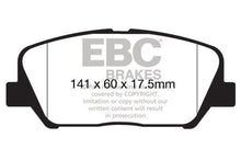 गैलरी व्यूवर में इमेज लोड करें, EBC 12-15 Hyundai Veloster 1.6 Turbo Greenstuff Front Brake Pads