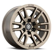 गैलरी व्यूवर में इमेज लोड करें, ICON Vector 6 17x8.5 6x5.5 25mm Offset 5.75in BS 95.1mm Bore Bronze Wheel