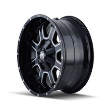 Cargar imagen en el visor de la galería, Mayhem 8103 Fierce 17x9 / 5x127 BP / -12mm Offset / 87mm Hub Black w/ Milled Spokes Wheel