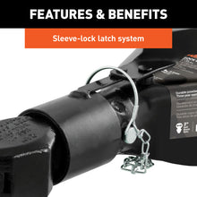 Load image into Gallery viewer, Curt 2in A-Frame Coupler w/Sleeve-Lock (7000lbs Black)