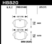 Laden Sie das Bild in den Galerie-Viewer, Hawk 12-17 BMW M6 / 14-17 BMW M6 Gran Coupe / 13-16 BMW M5 Performance Ceramic Rear Brake Pads