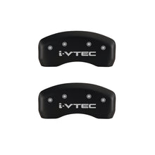 Carica l&#39;immagine nel visualizzatore di Gallery, MGP 4 Caliper Covers Engraved Front &amp; Rear i-Vtec Red finish silver ch