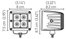 Charger l&#39;image dans la galerie, Hella HVF Cube 4 LED Off Road Kit - 3.1in 12W Flood Beam