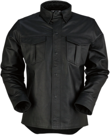 Z1R Motz Leather Shirt - Black - 4XL 2810-3399