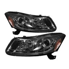 गैलरी व्यूवर में इमेज लोड करें, Spyder Honda Accord 08-12 4Dr Projector Headlights- LED Halo DRL Smke PRO-YD-HA08-4D-HL-SM