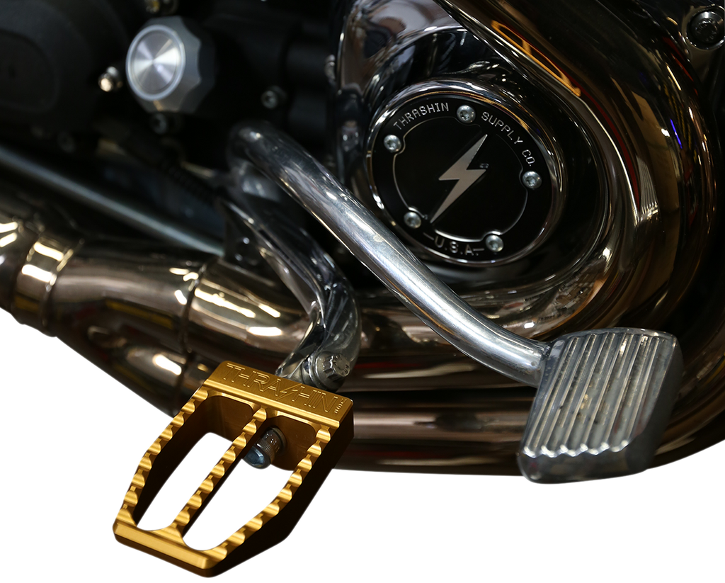 THRASHIN SUPPLY CO. Rear Militant Footpegs - Gold - Softail TSC-2019-5-SR