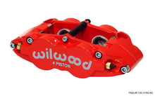 Laden Sie das Bild in den Galerie-Viewer, Wilwood Caliper-Narrow Superlite 4R - Red 1.25/1.25in Pistons 1.10in Disc