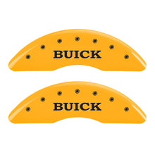 Charger l&#39;image dans la galerie, MGP 4 Caliper Covers Engraved Front Buick Rear Yellow Finish Black Char 2015 Buick Regal