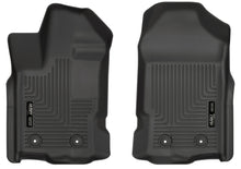 Carica l'immagine nel visualizzatore di Gallery, Husky Liners 2019 Ford Ranger SuperCrew Cab &amp; SuperCab WeatherBeater Black Floor Liners