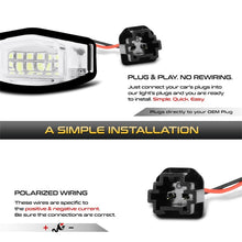Carica l&#39;immagine nel visualizzatore di Gallery, Xtune 01-15 Honda Civic LED License Plate Bulb Assembly White 5500K LAC-LP-HA03 - Pair