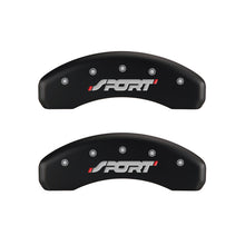 Laden Sie das Bild in den Galerie-Viewer, MGP 4 Caliper Covers Engraved Front &amp; Rear SPORT Red finish silver ch