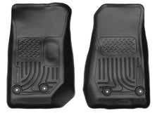 गैलरी व्यूवर में इमेज लोड करें, Husky Liners 14 Jeep Wrangler 2/4 Door Weatherbeater Black Front Floor Liners