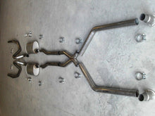 Cargar imagen en el visor de la galería, Stainless Works Chevy Chevelle Small/Big Block 1966-67 Exhaust 2 1/2in for Headers with X-Pipe