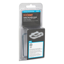 Load image into Gallery viewer, Curt 3/8in Safety Pin w/12in Chain (2-3/4in Pin Length Packaged)