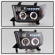 गैलरी व्यूवर में इमेज लोड करें, Spyder Toyota Tundra 07-133 Projector Headlights LED Halo LED Blk PRO-YD-TTU07-HL-BK