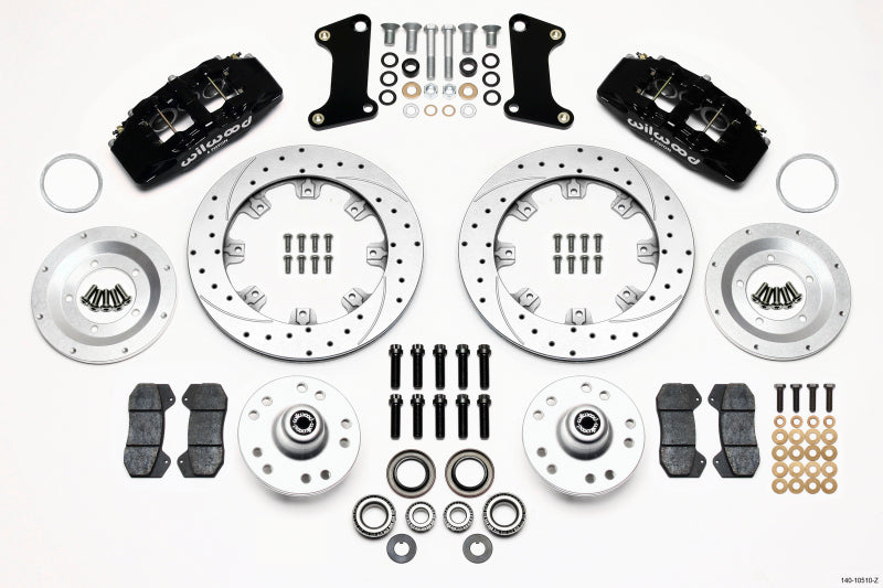 Wilwood Dynapro 6 Front Hub Kit 12.19in Drill-Zinc 67-69 Camaro 64-72 Nova Chevelle
