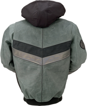गैलरी व्यूवर में इमेज लोड करें, Z1R Thrasher Leather Jacket - Green/Gray - 3XL 2810-3817