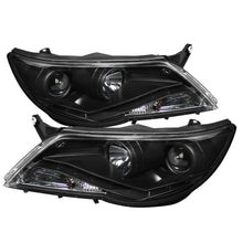 Carica l&#39;immagine nel visualizzatore di Gallery, Spyder Volkswagen Tiguan 09-11 Projector Headlights DRL Black High H1 Low H7 PRO-YD-VTIG09-DRL-BK