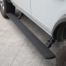 Cargar imagen en el visor de la galería, Go Rhino 21-23 Ford Bronco 4dr E-BOARD E1 Electric Running Board Kit (No Drill) - Tex. Blk