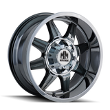 Mayhem 8100 Monstir 20x9 / 8x165.1 BP / 0mm Offset / 130.8mm Hub Chrome Wheel