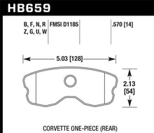Carica l'immagine nel visualizzatore di Gallery, Hawk 10-12 Chevy Corvette Grand Sport / 06-12 Corvette Z06 Rear Race DTC-70 Brake Pads